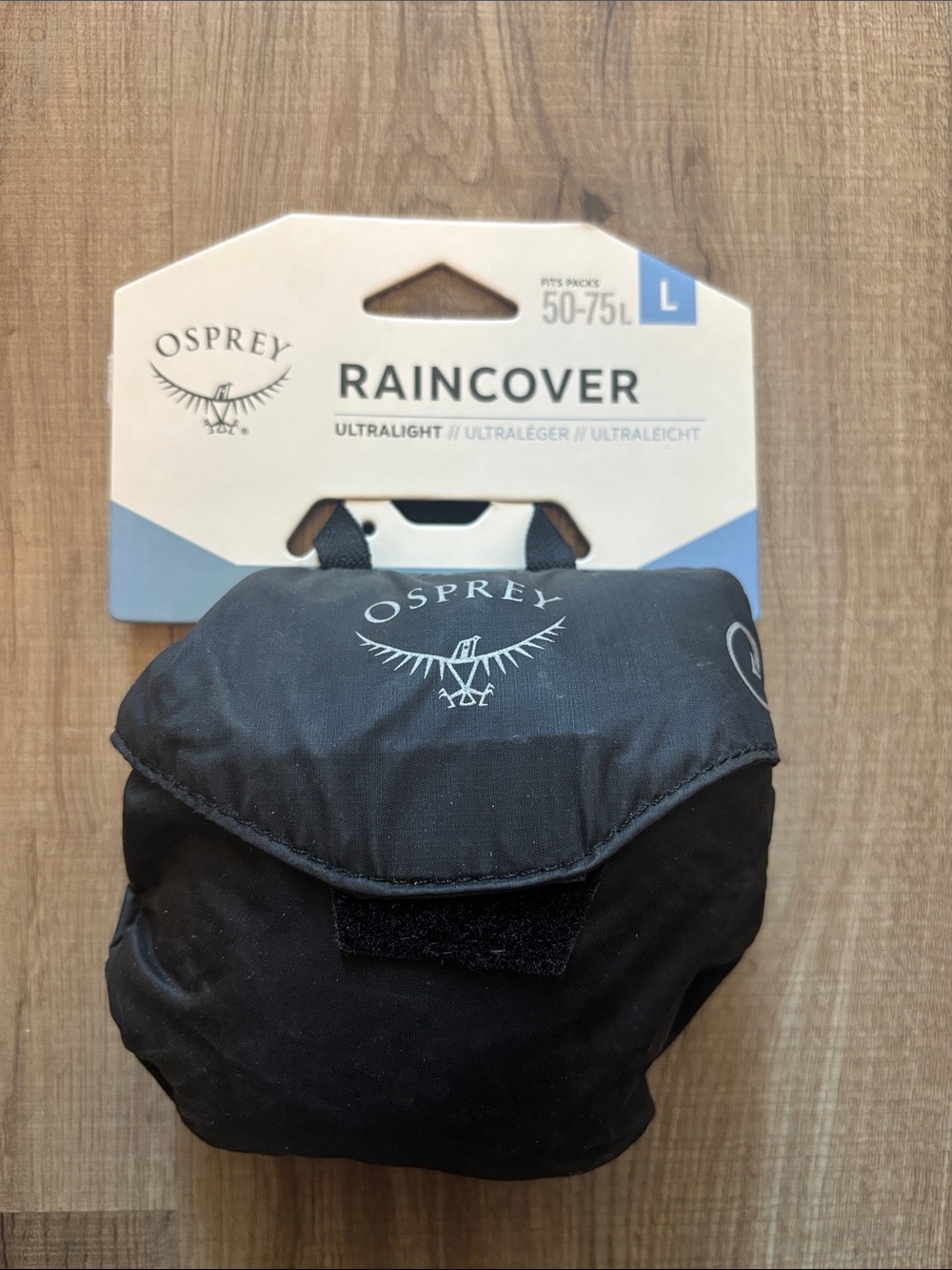 OSPREY Black Ultralight Raincover for 50-75L Packs new with tags